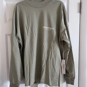 Fear of God Essentials Long Sleeve T-Shirt Men Color Sea Foam Size: M